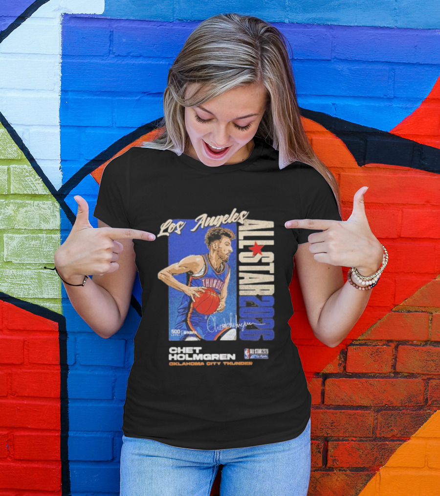Los Angeles 2026 Chet Holmgren Oklahoma City Thunder NBA All Star T-Shirt