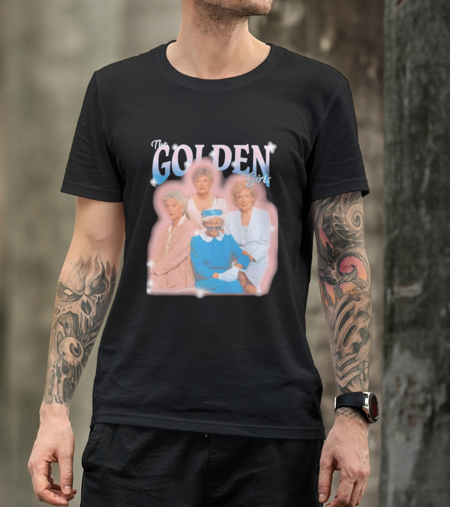 The Golden Girls TV Series Characters With Sparkling Pastel T-Shirt