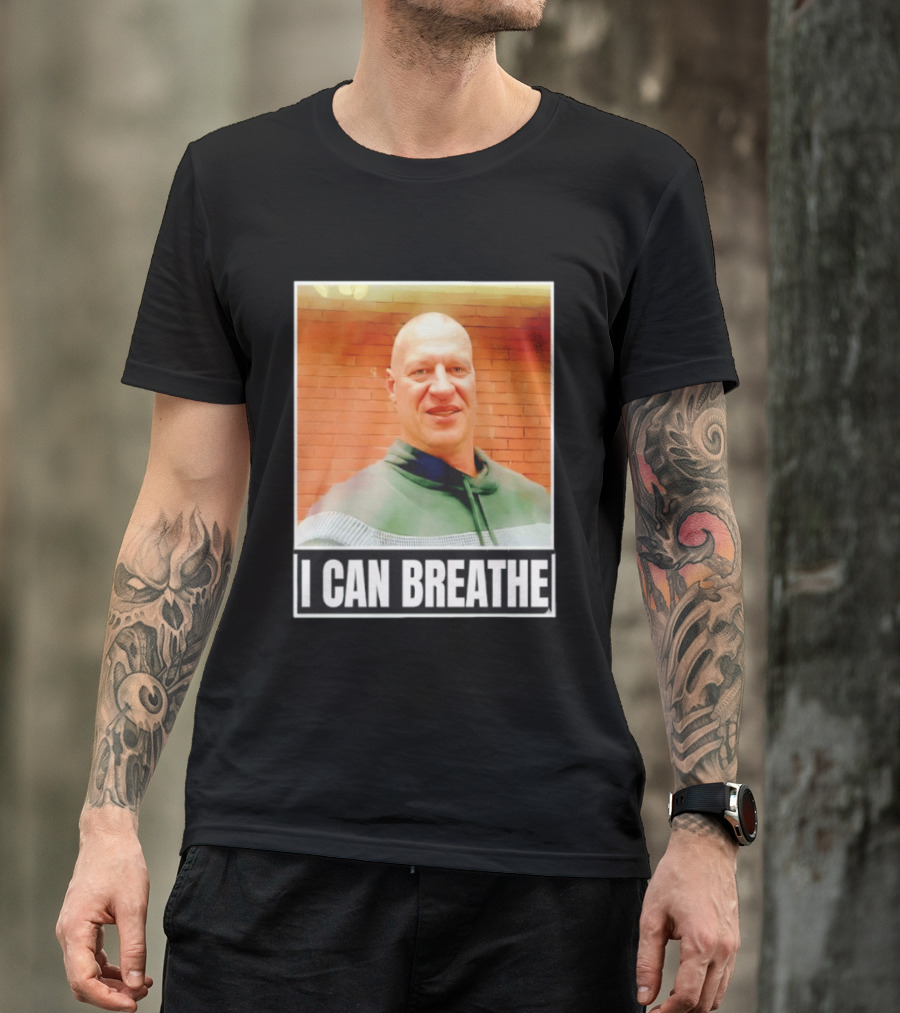 I Can Breathe Text Brick Wall T-Shirt