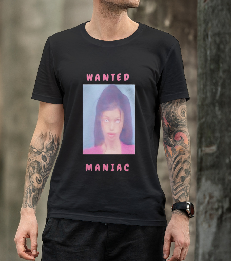 Wanted Maniac 2026 Surreal Doll Aesthetic With Glowing Eyes T-Shirt
