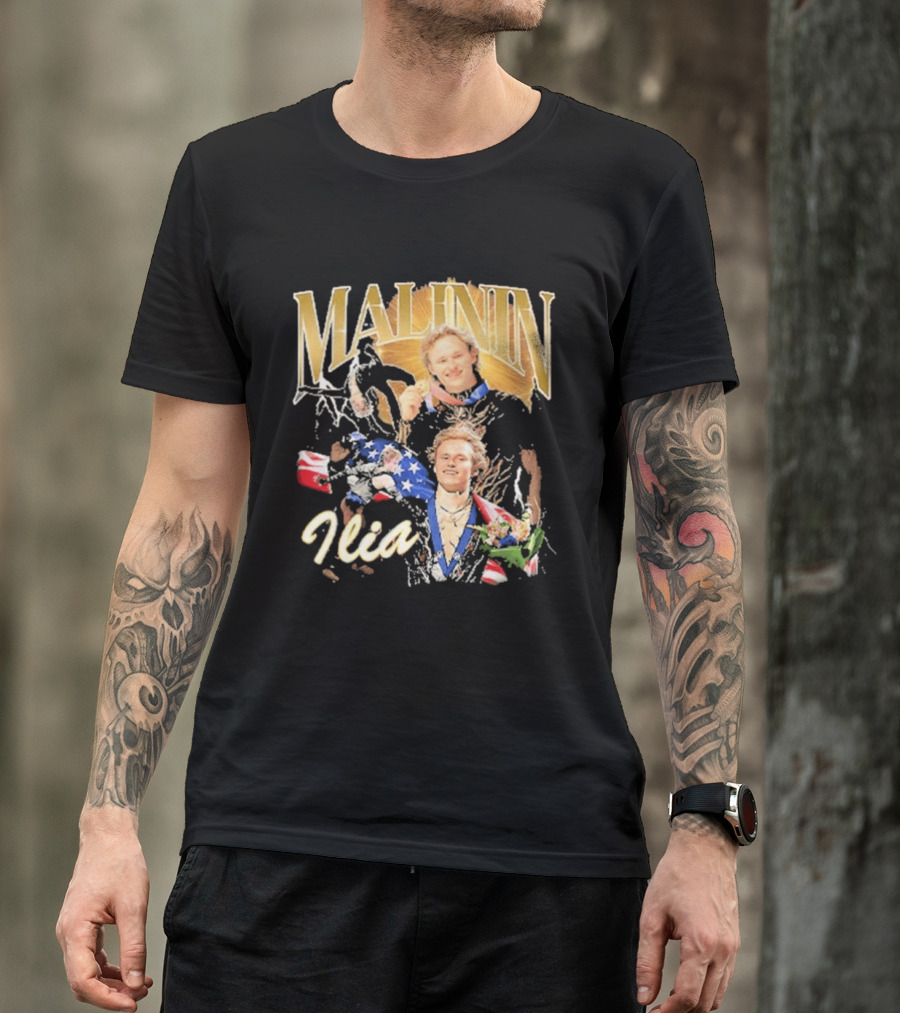 Ilia Malinin Gold Medal Champion Ice Skating T-Shirt