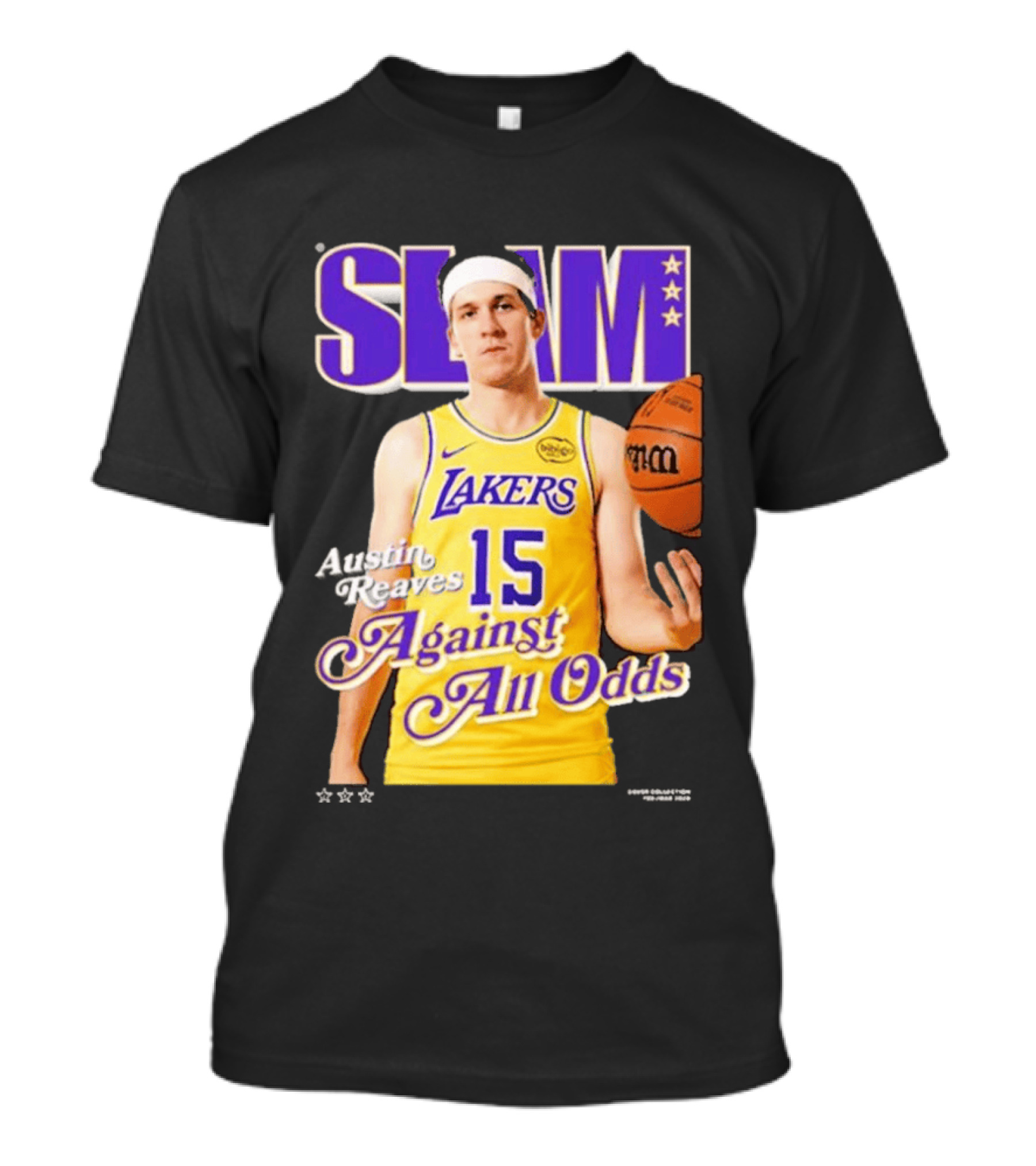 SLAM Cover Austin Reaves Against All Odds Los Angeles Lakers NBA T-Shirt