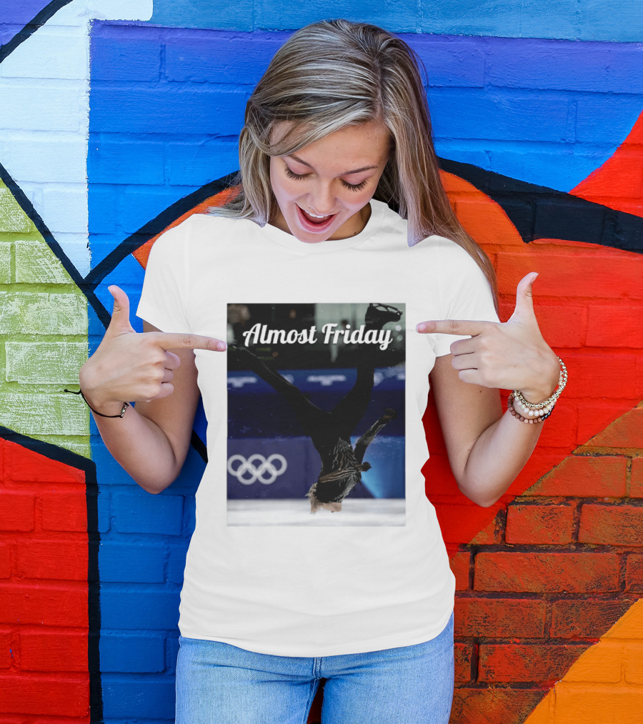 Almost Friday Skating Backflip Olympics Iconic Moment T-Shirt