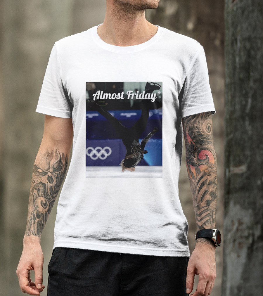 Almost Friday Skating Backflip Olympics Iconic Moment T-Shirt