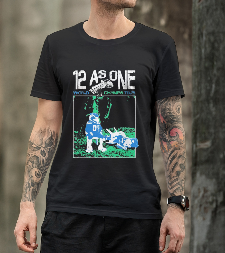 Seattle Seahawks 12 As One World Champs Tour T-Shirt