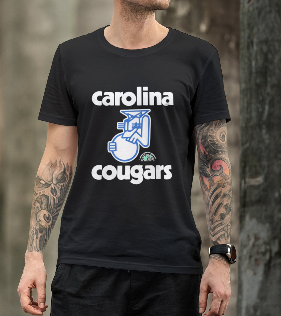 Carolina Cougars ABA Retro Basketball Team T-Shirt