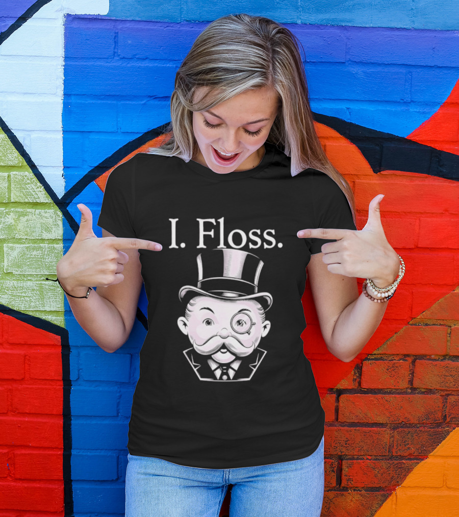 Rich Uncle Pennybags I Floss Iconic Monopoly T-Shirt