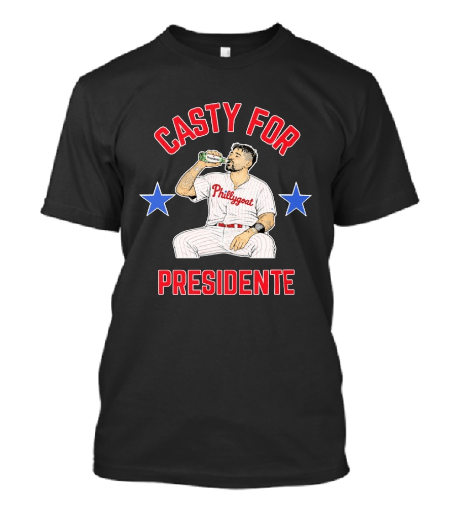 Nick Castellanos Phillygoat Casty For Presidente Philadelphia Phillies Fans T-Shirt