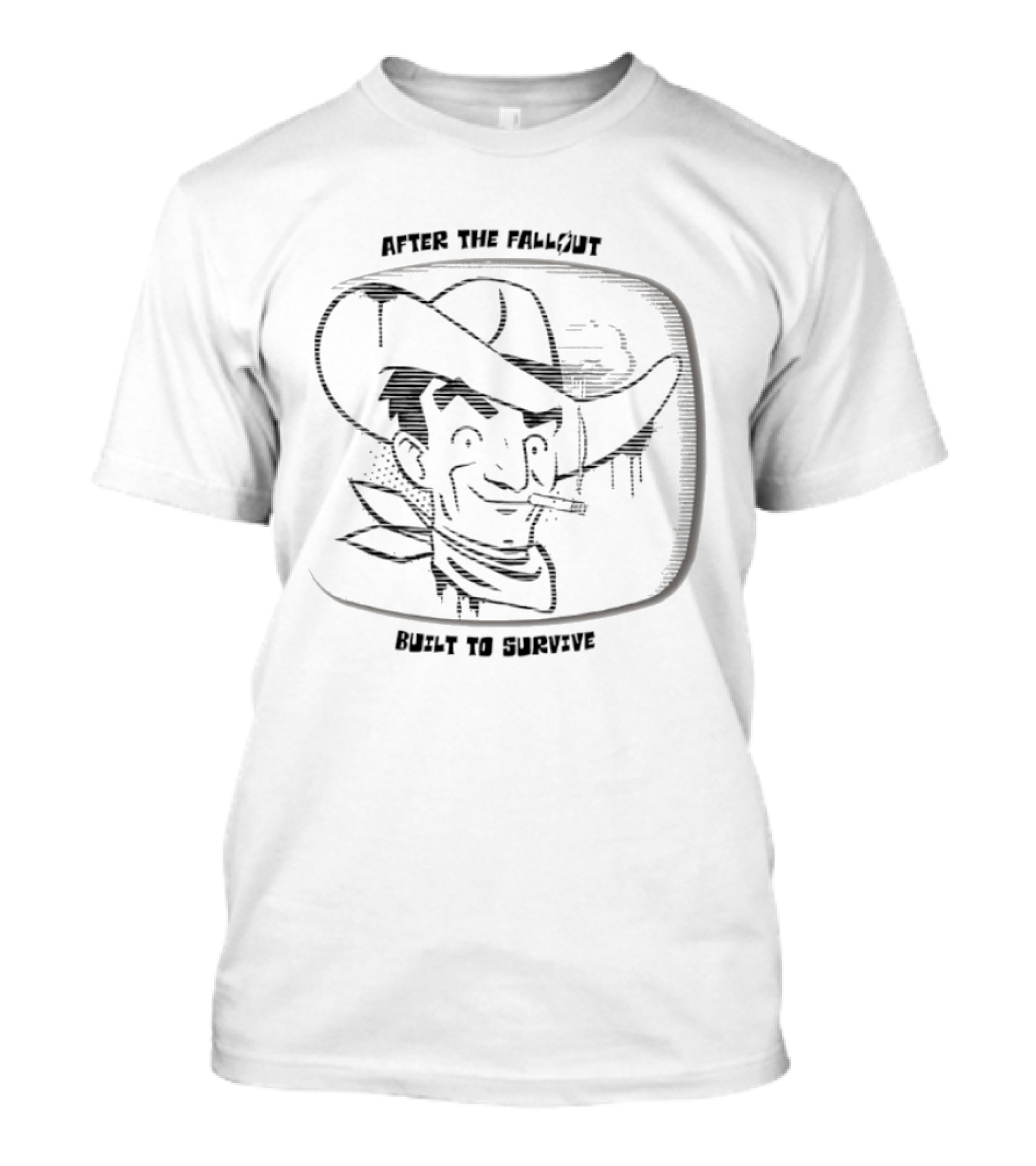 After The Fallout Built To Survive Retro Cowboy T-Shirt