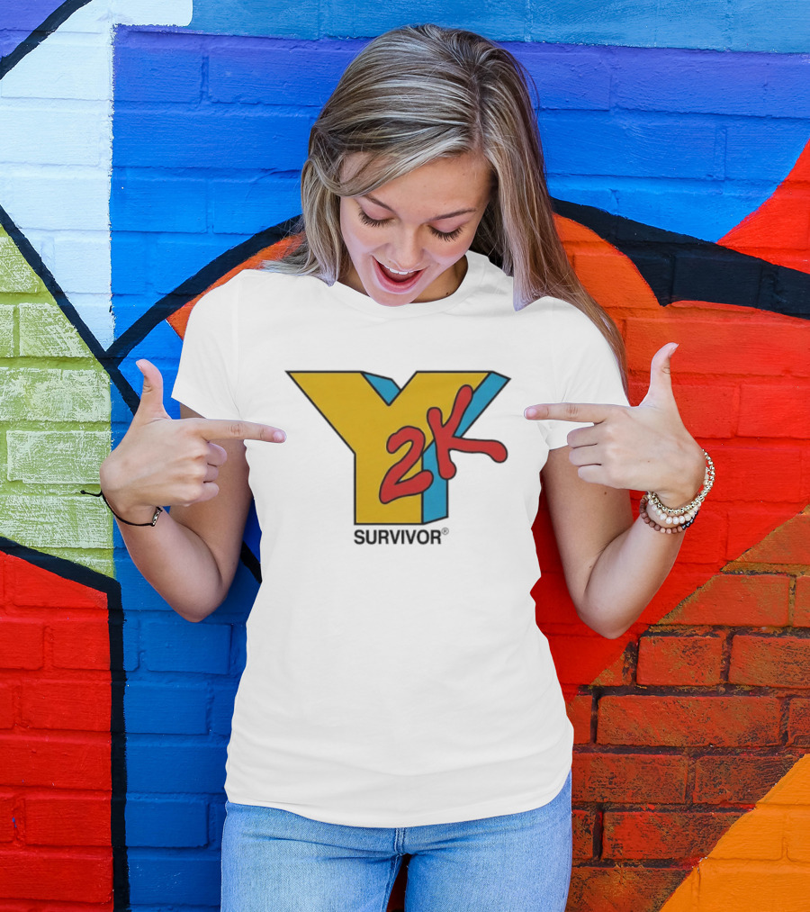 Y2K Survivor Retro 2000s Nostalgia Fashion Trend T-Shirt