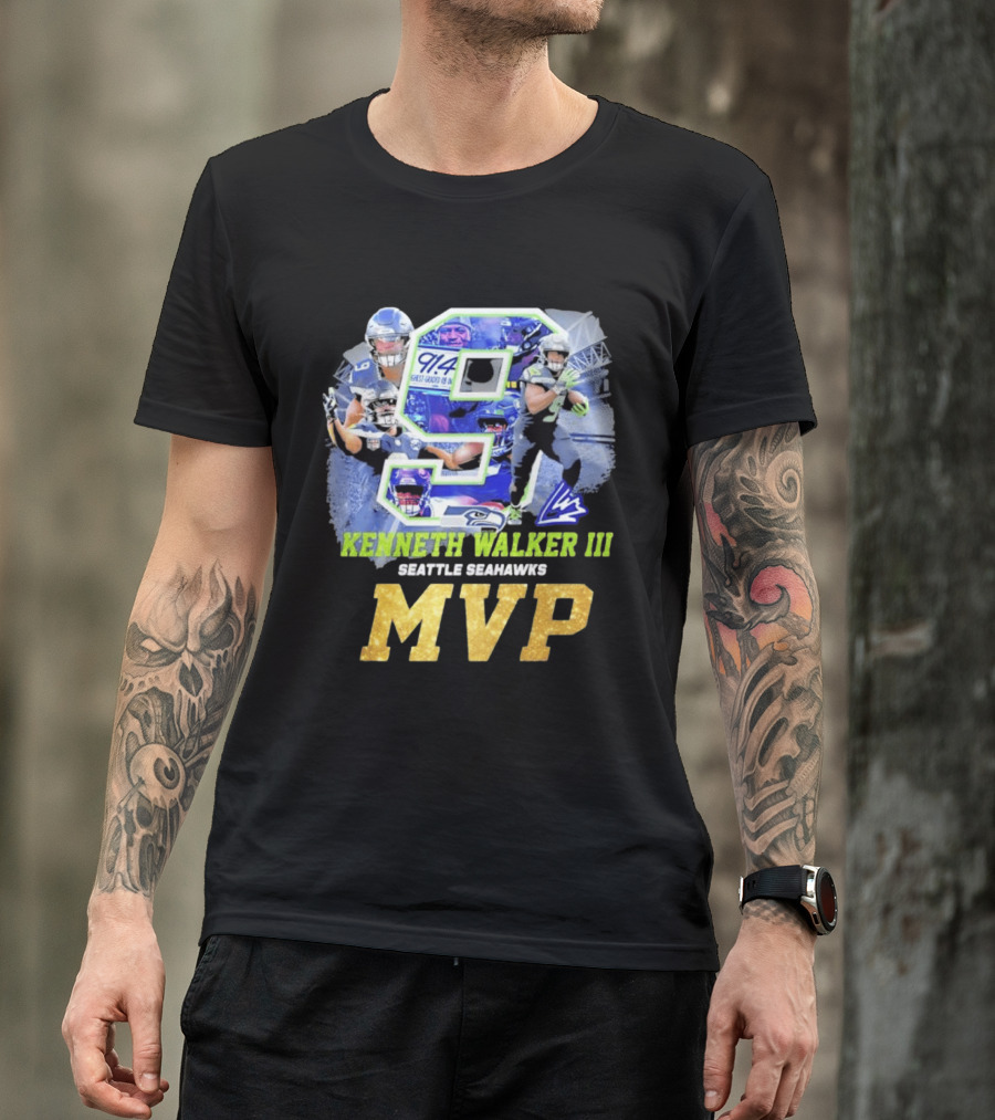 Kenneth Walker III Seattle Seahawks MVP 9 T-Shirt