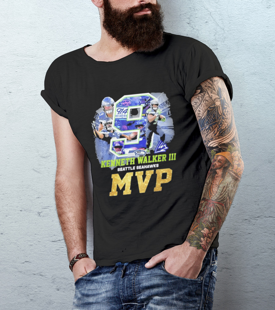 Kenneth Walker III Seattle Seahawks MVP 9 T-Shirt