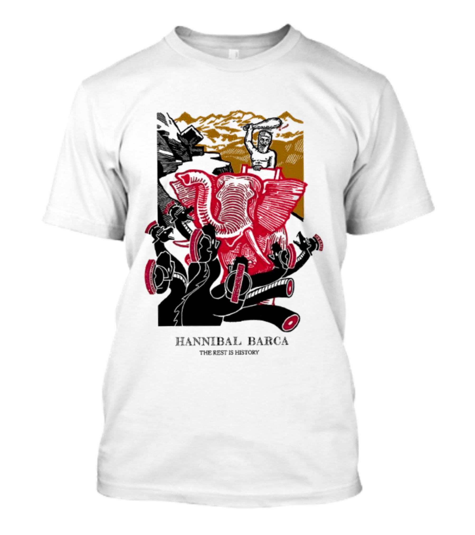Hannibal Barca The Rest Is History Elephants And Soldiers Historical T-Shirt