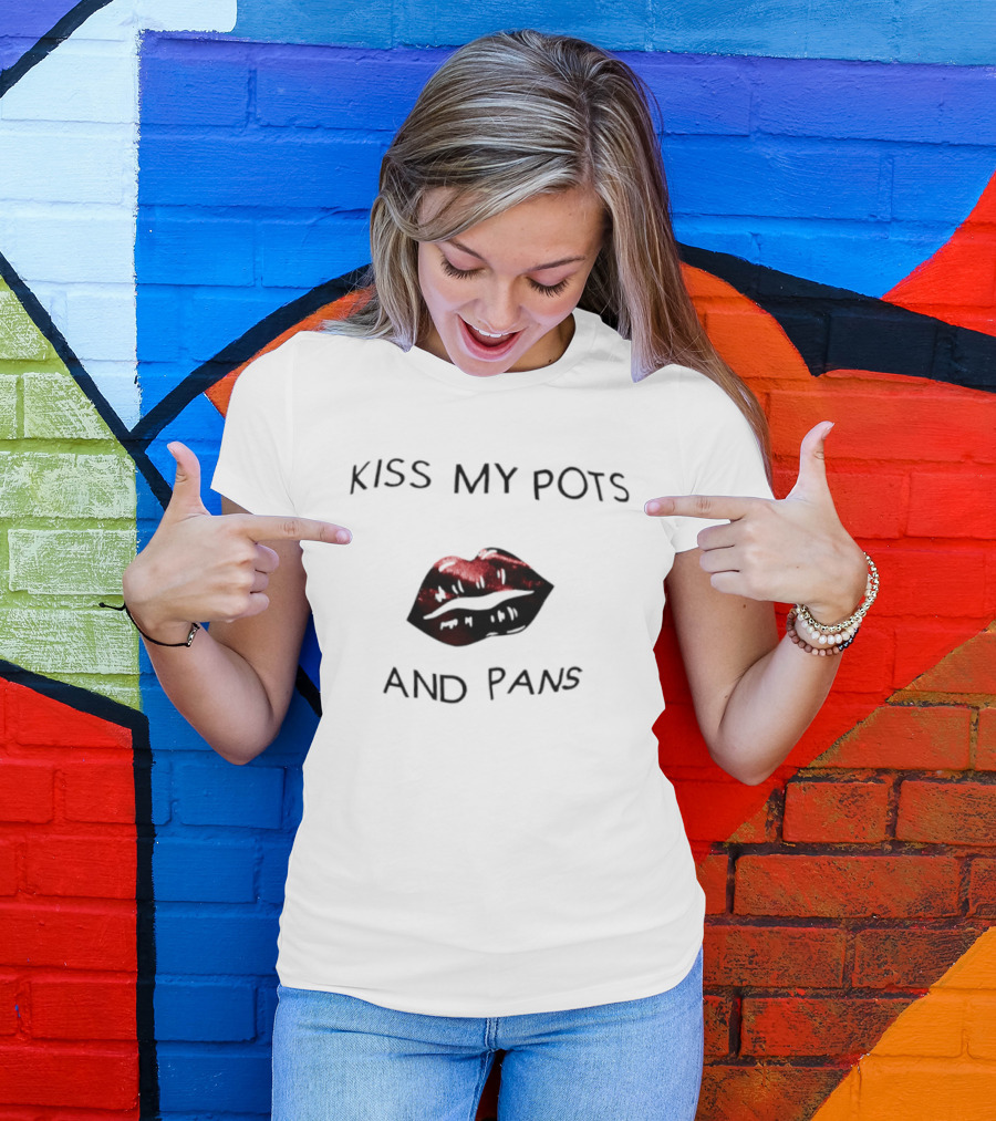 Kiss My Pots And Pans Red Lips T-Shirt