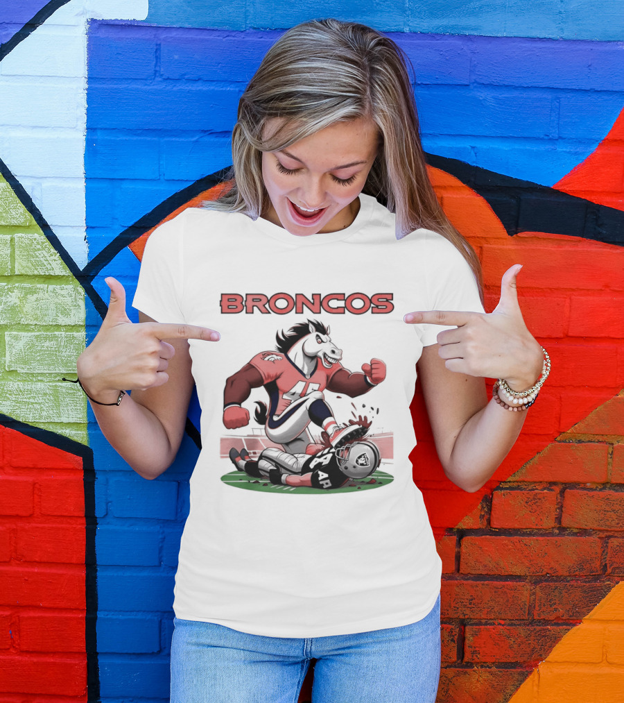 Denver Broncos Vs Raiders Beat Rivals Football Showdown T-Shirt