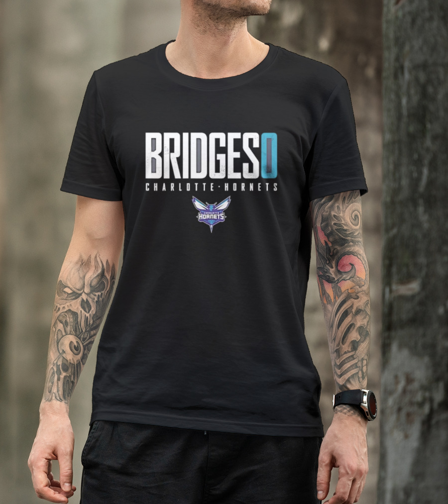 BRIDGES 0 Charlotte Hornets T-Shirt