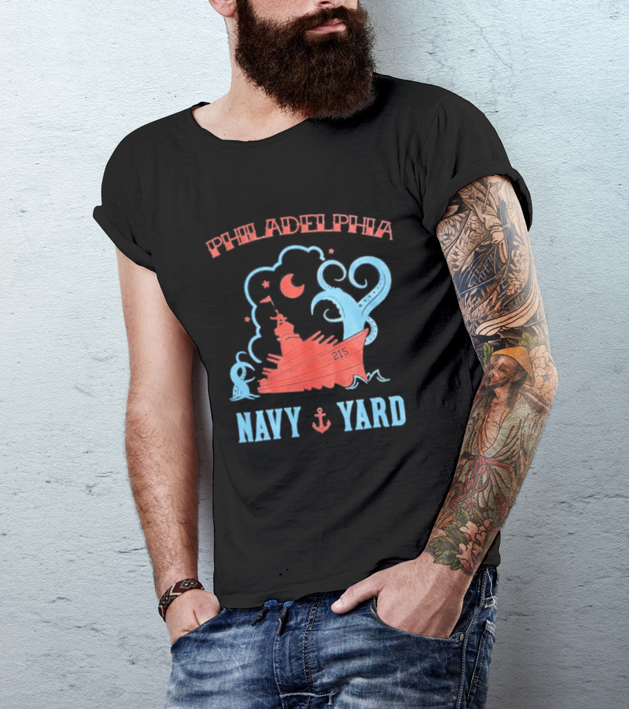 Philadelphia Phillies Navy Yard Anchor Ship T-Shirt