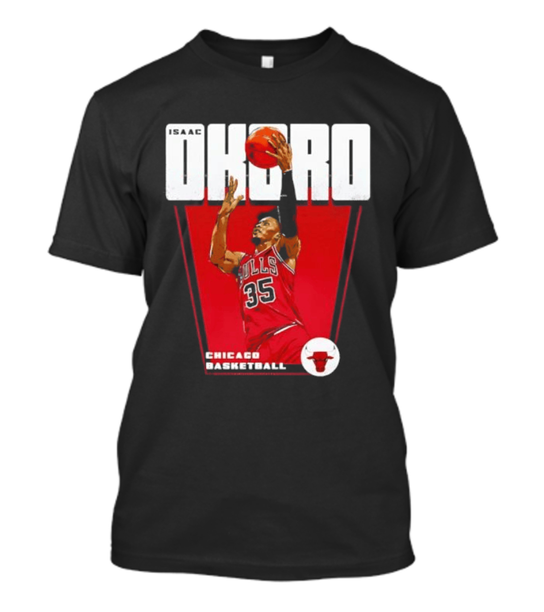 Chicago Basketball Okoro 35 Bulls Dunk T-Shirt