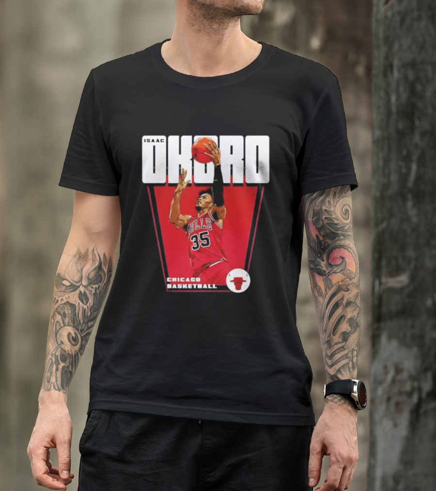 Chicago Basketball Okoro 35 Bulls Dunk T-Shirt