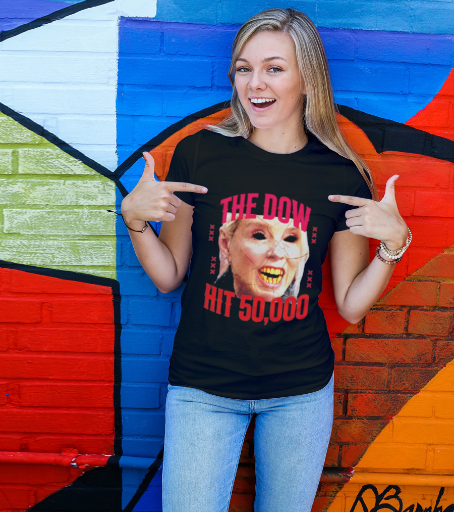 Pam Bondi The Dow Hit 50 000 Protest Epstein Files T-Shirt