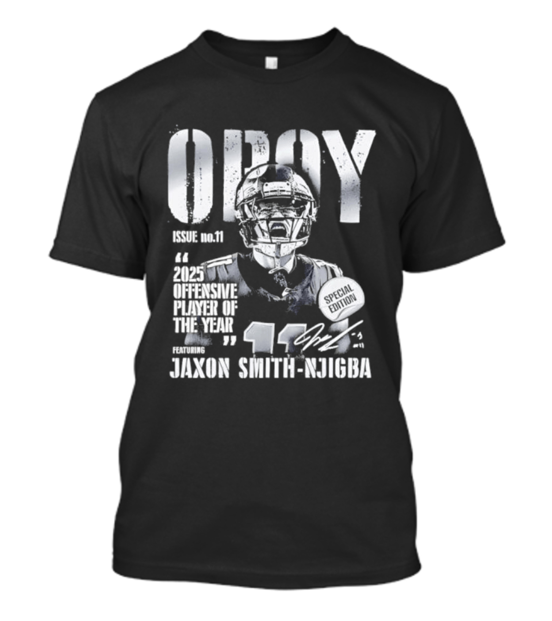 Seattle Seahawks 2025 Offensive Player Of The Year Jaxon Smith Njigba 11 T-Shirt