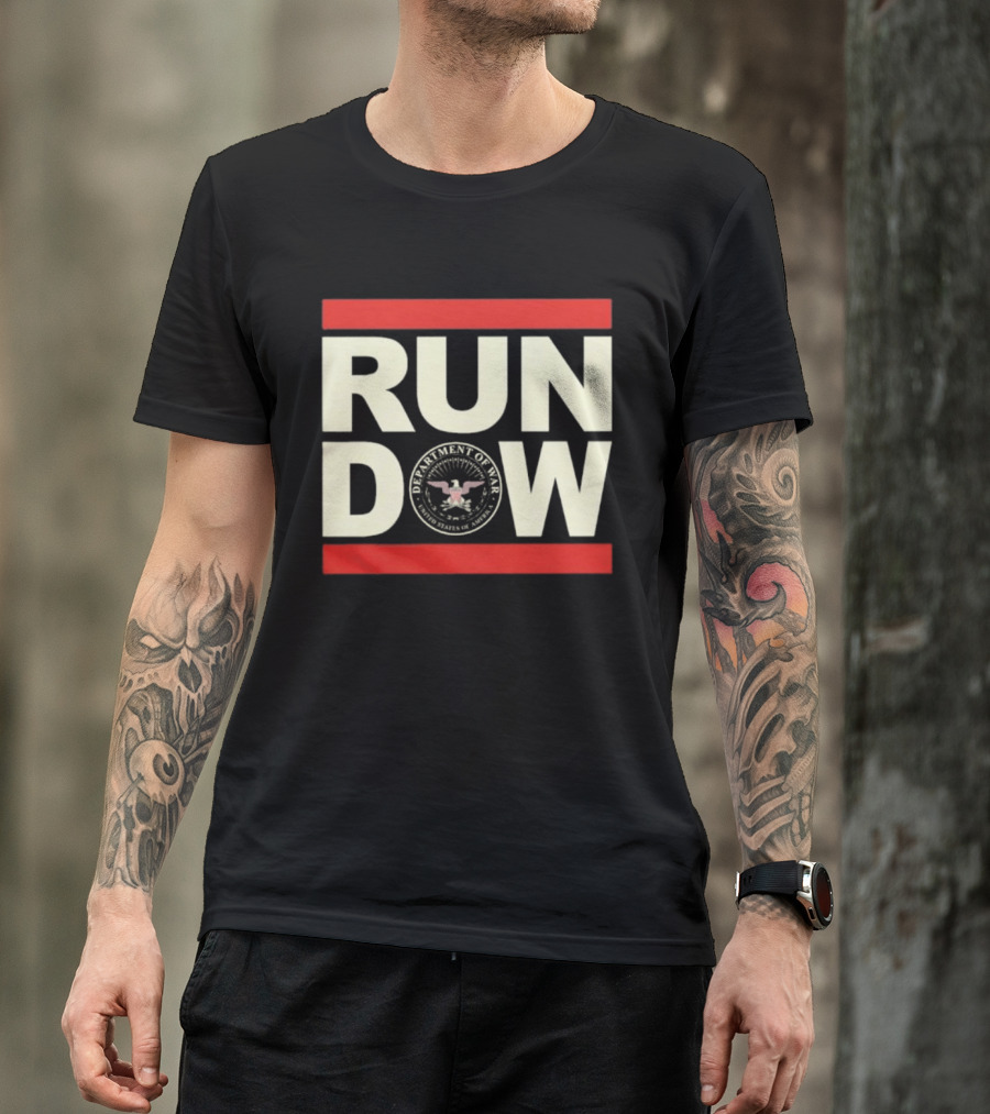 RUN DOW Department Of War Trump Seal T-Shirt
