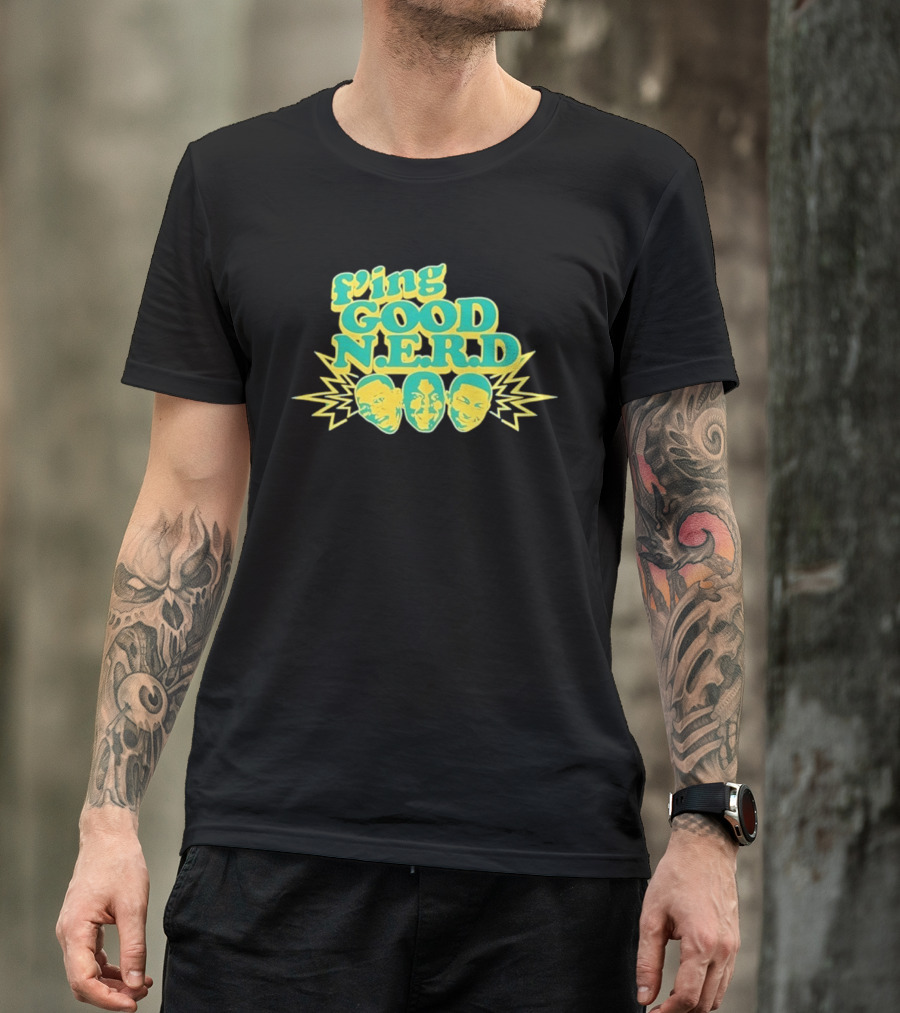 F'ing Good N.E.R.D Faces And Lightning T-Shirt