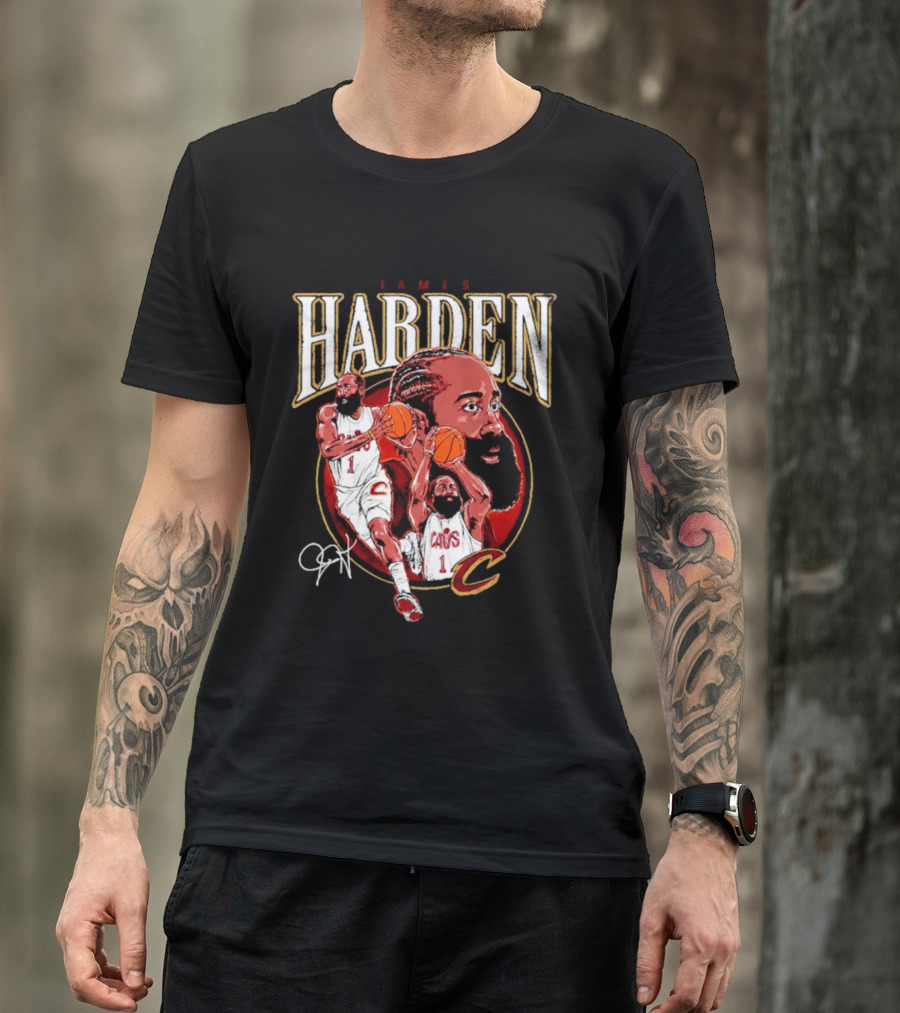 James Harden Cavs Basketball Legend Cleveland Number One T-Shirt