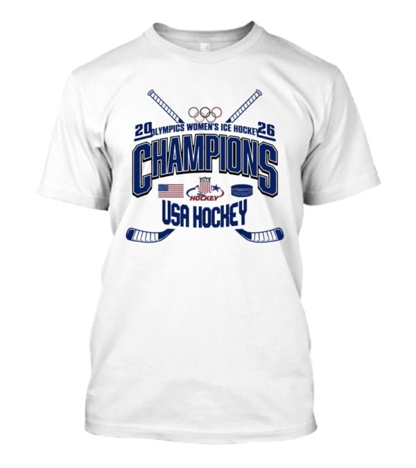 2026 Olympics Women's Ice Hockey Champions USA Hockey T-Shirt