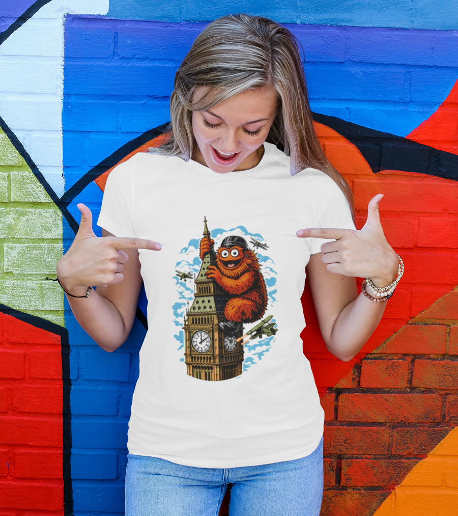 Big Ben Gritty Kong Philadelphia Hockey Clash T-Shirt