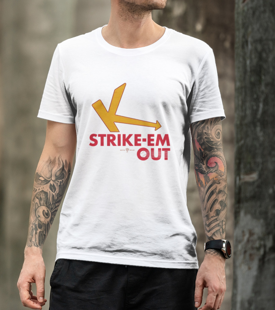 Strike Em Out Arrow CJ Beatt Baseball T-Shirt
