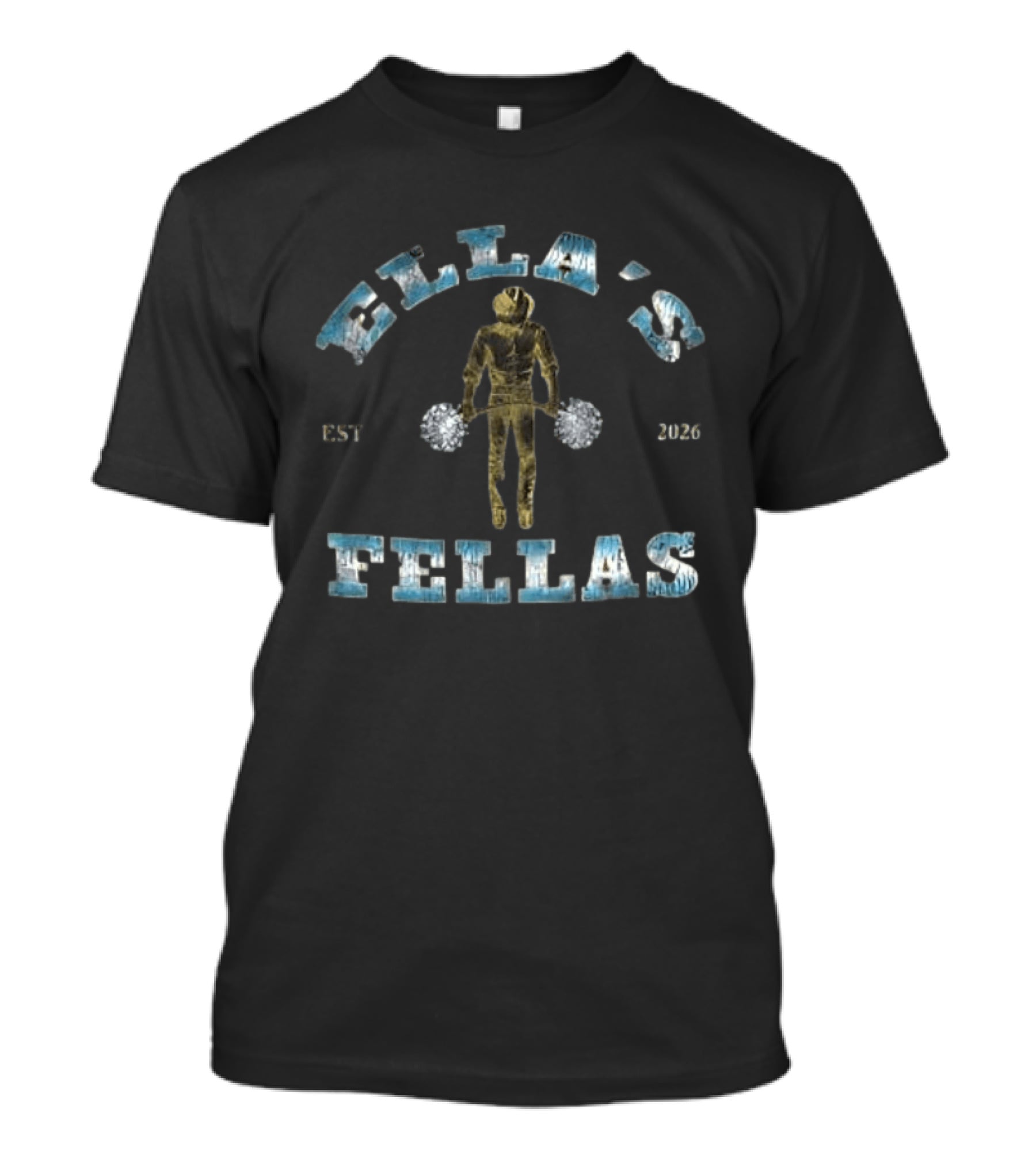 Ella's Fellas Est 2026 Weightlifting Motif T-Shirt