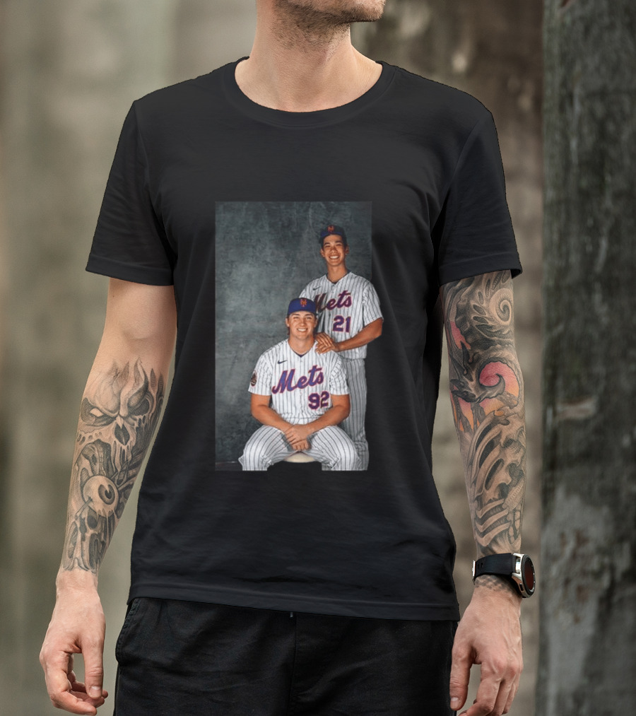 New York Mets Jonathan Pintaro Jonah Tong Step Brother Team Players T-Shirt