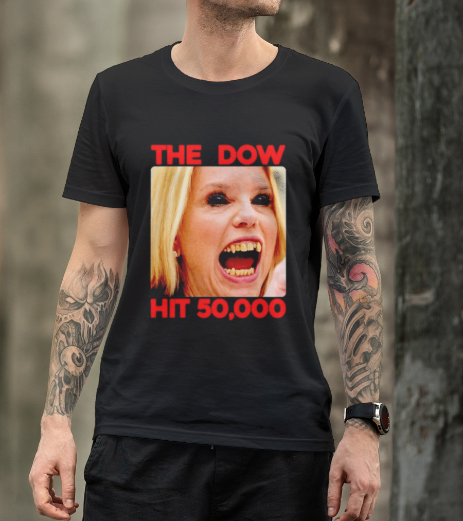 The Dow Hit 50000 Teeth Blonde Woman T-Shirt
