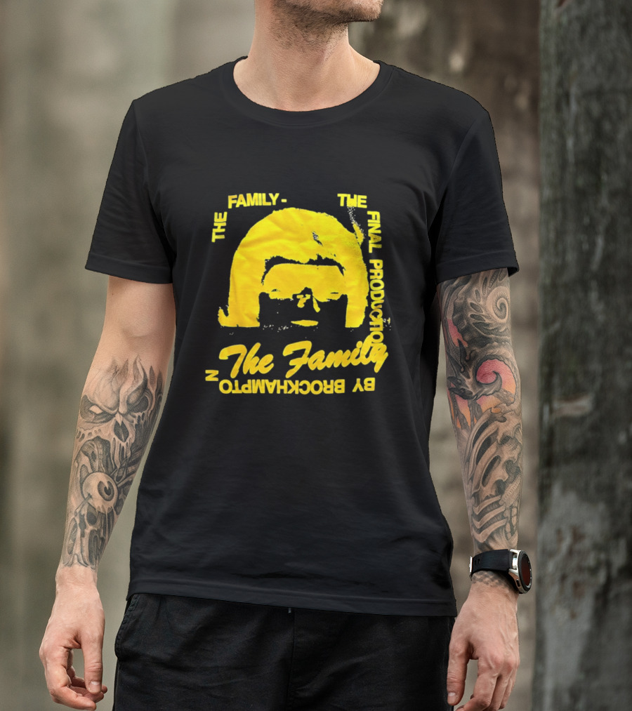 The Family The Final Production By Brockhampton Face Silhouette Yellow T-Shirt
