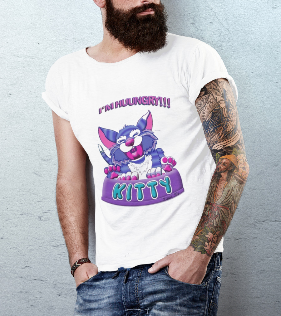 I'm Huungry Kitty Cartoon T-Shirt