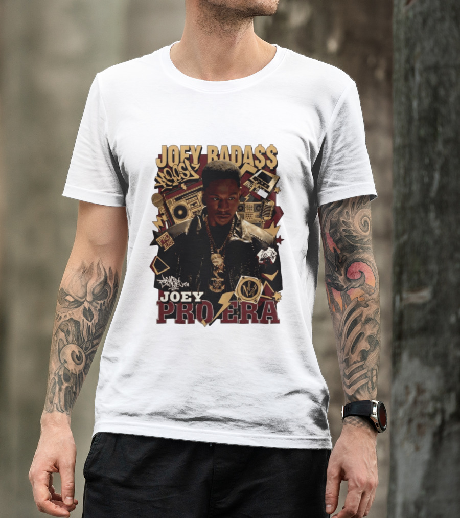 Joey Badass Pro Era Hip Hop Retro Style Collage T-Shirt