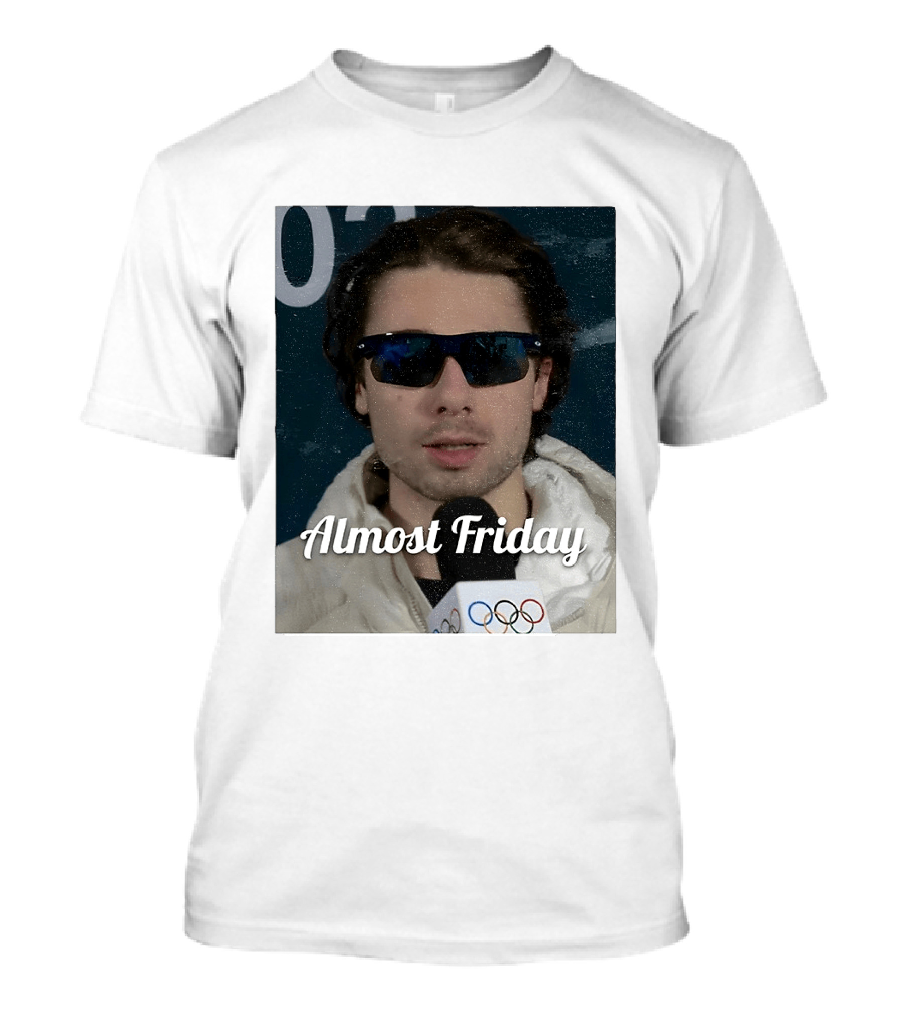 Quinn Hughes Almost Friday Olympics Sunglasses Interview T-Shirt