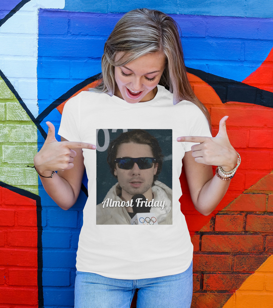 Quinn Hughes Almost Friday Olympics Sunglasses Interview T-Shirt