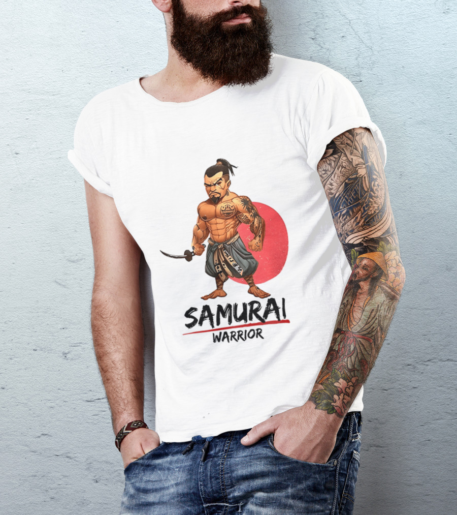 Samurai Warrior Strong Japanese T-Shirt