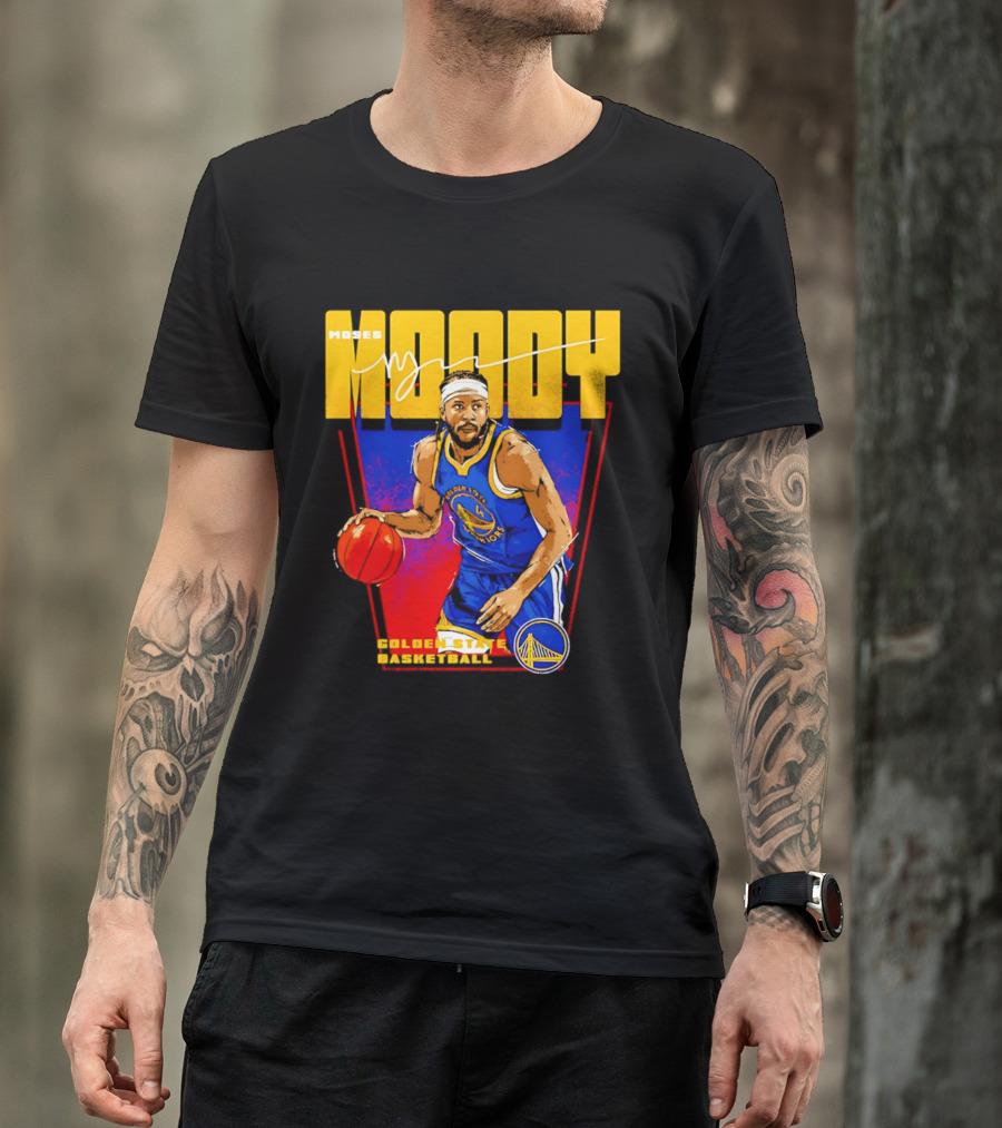 Moses Moody Golden State Warriors Basketball T-Shirt