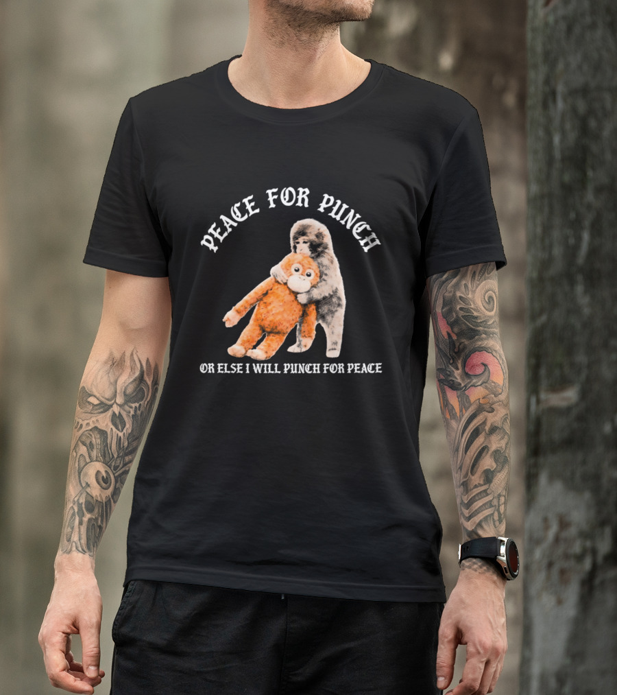 Peace For Punch Or Else I Will Punch For Peace Orangutan T-Shirt
