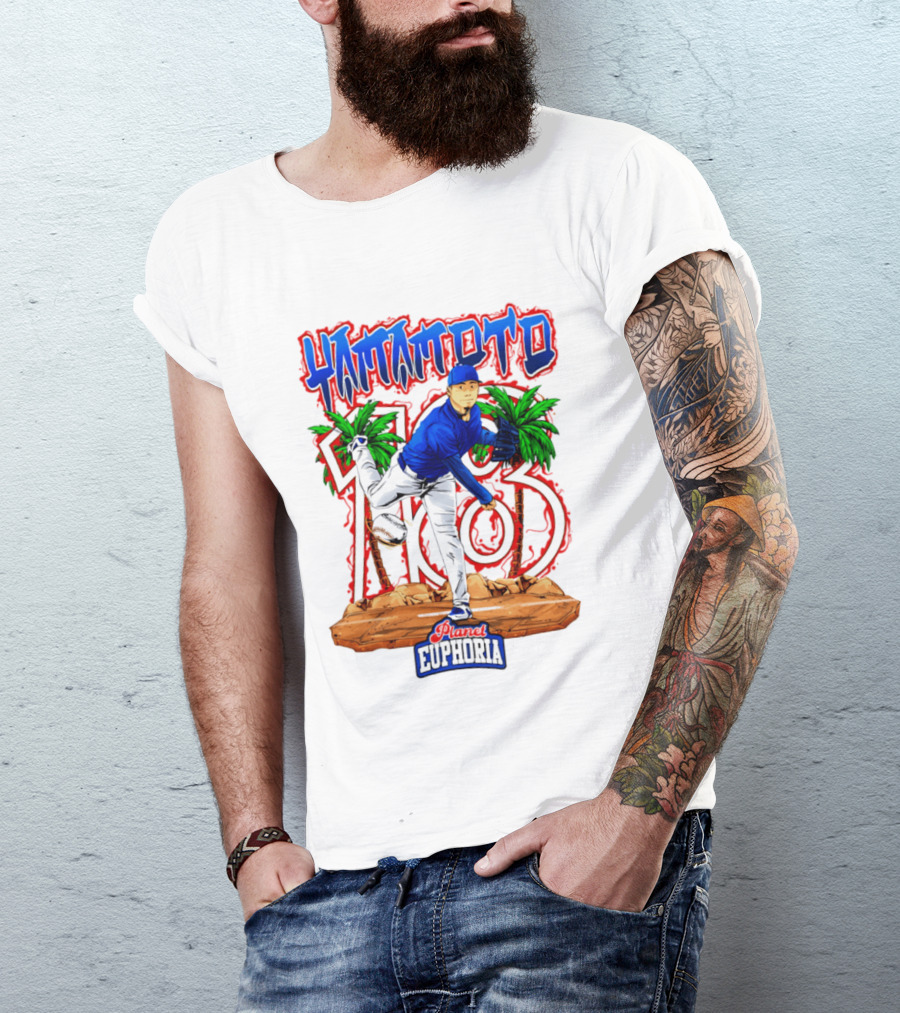 Yamamoto 103 Euphoria Hand Drawn Dodgers T-Shirt