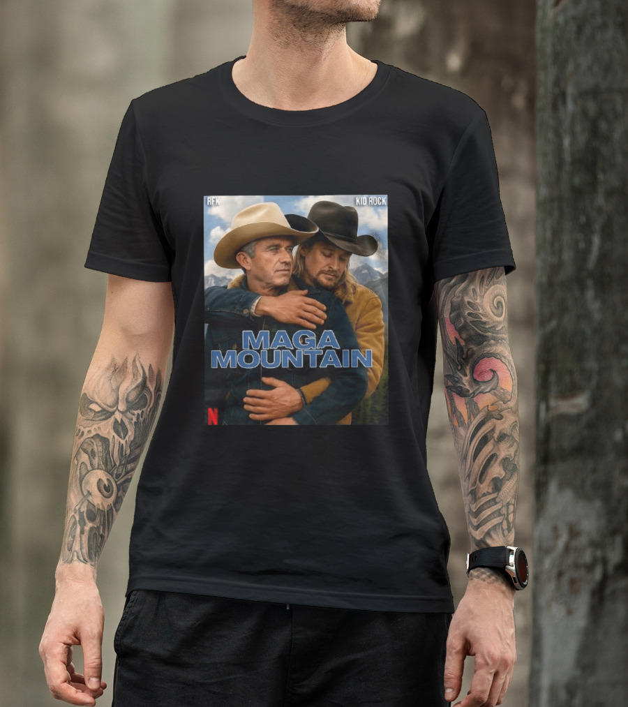 RFK Kid Rock Maga Mountain Netflix Parody Cowboy T-Shirt