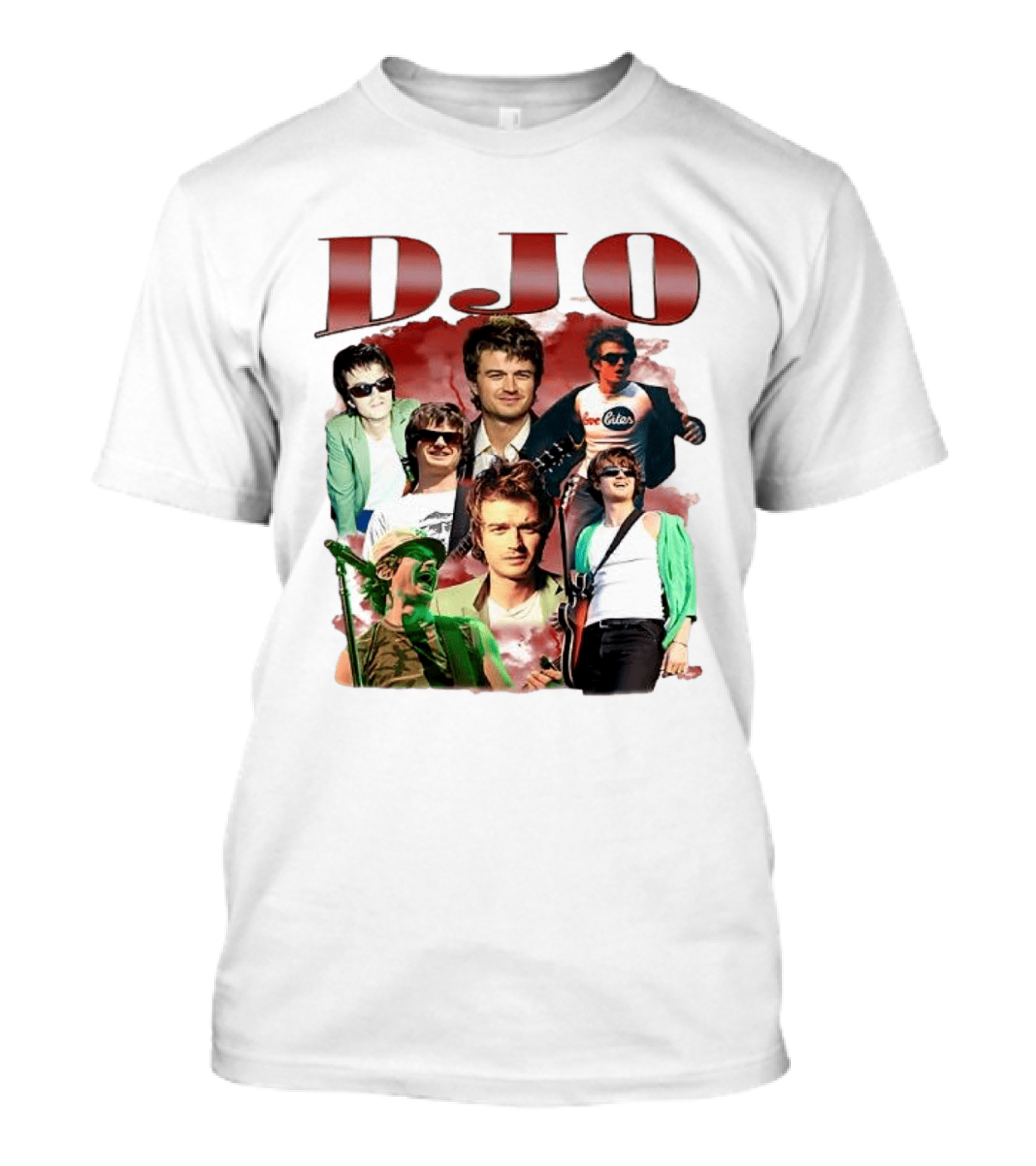 DJO Bootleg Vintage Retro Music Collage T-Shirt