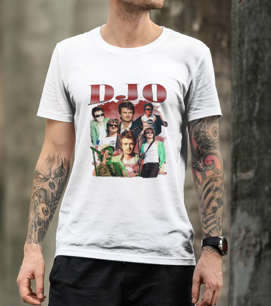 DJO Bootleg Vintage Retro Music Collage T-Shirt