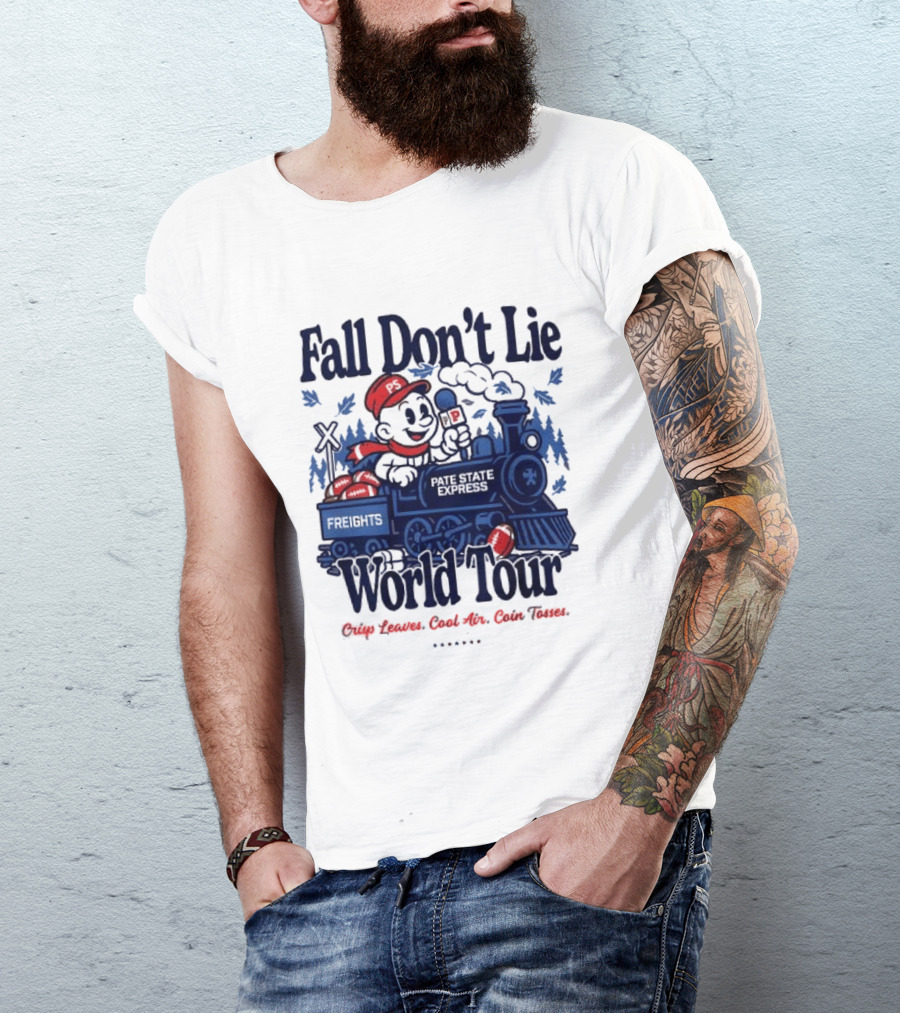 Fall Don't Lie World Tour Freight Train Cross Country Express Morning Edition T-Shirt