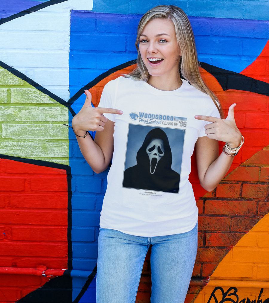 Ghostface Woodsboro High School Class Of '96 Yearbook Do You Like Scary Movies T-Shirt