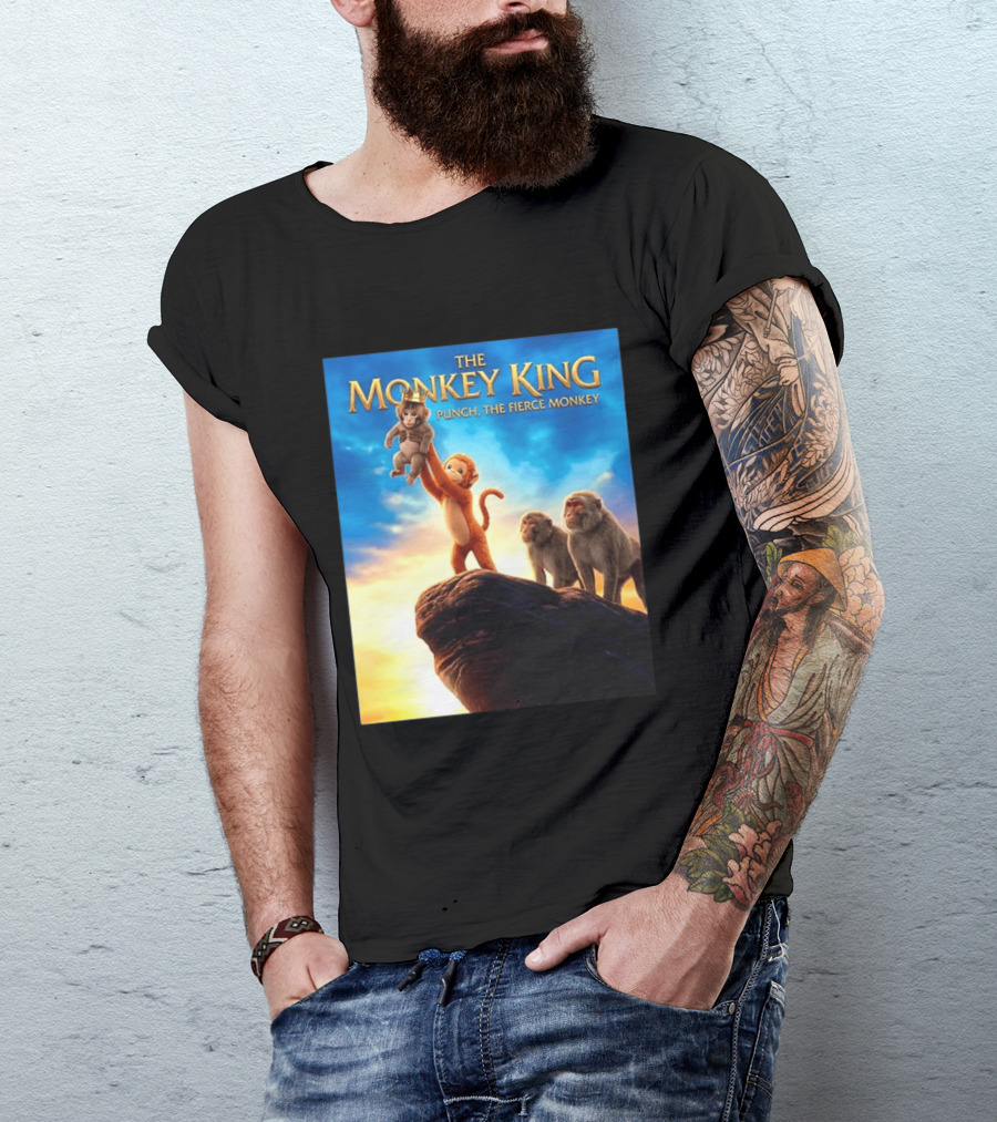 The Monkey King Punch The Fierce Monkey Epic Adventure T-Shirt