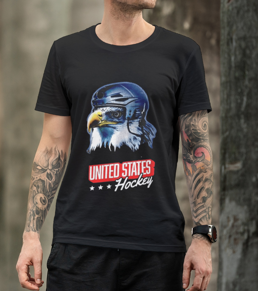 United States Hockey Eagle Milano Cortina 2026 Winter Olympics T-Shirt